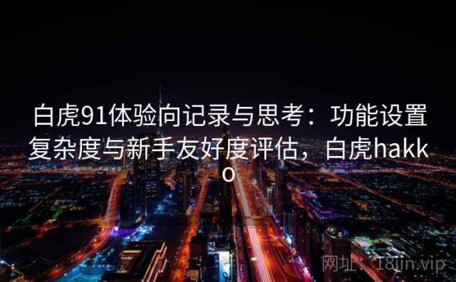 白虎91体验向记录与思考：功能设置复杂度与新手友好度评估，白虎hakko