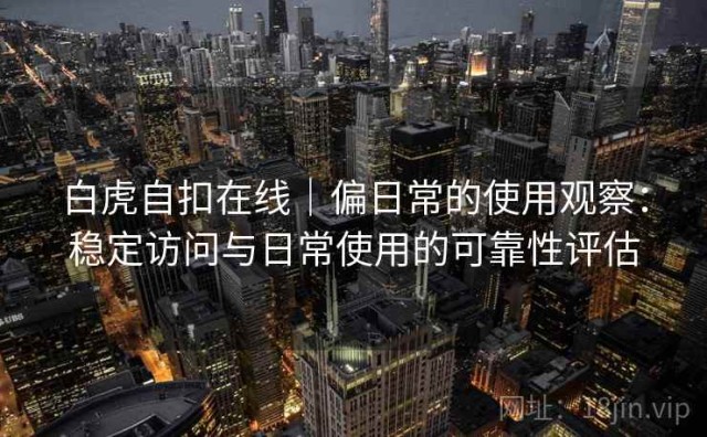 白虎自扣在线｜偏日常的使用观察：稳定访问与日常使用的可靠性评估
