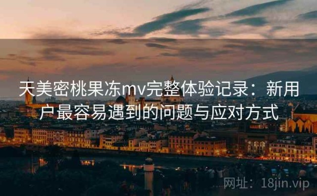 天美密桃果冻mv完整体验记录：新用户最容易遇到的问题与应对方式