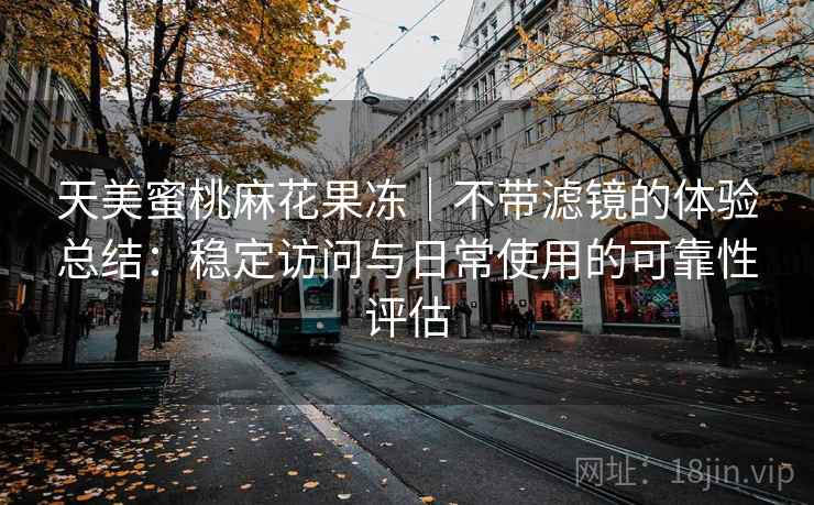 天美蜜桃麻花果冻|不带滤镜的体验总结:稳定访问与日常使用的可靠性评估 天美蜜桃麻花果冻|不带滤镜的体验总结:稳定访问与日常使用的可靠性评估