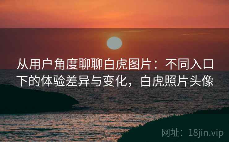 从用户角度聊聊白虎图片：不同入口下的体验差异与变化，白虎照片头像