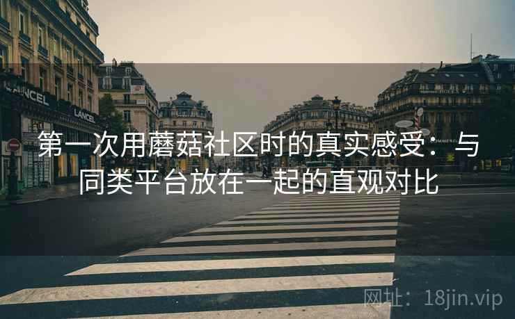 第一次用蘑菇社区时的真实感受：与同类平台放在一起的直观对比