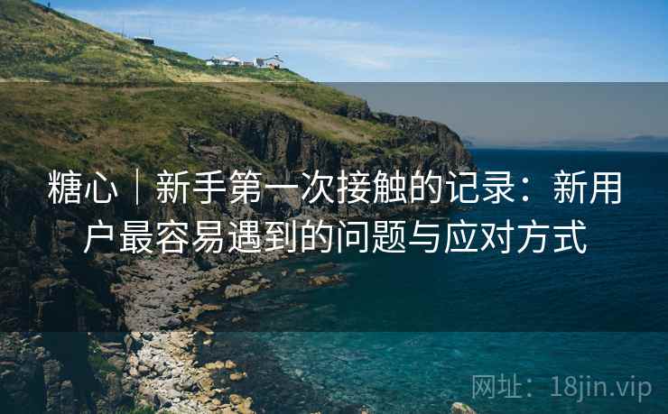 糖心|新手第一次接触的记录:新用户最容易遇到的问题与应对方式 糖心|新手第一次接触的记录:新用户最容易遇到的问题与应对方式